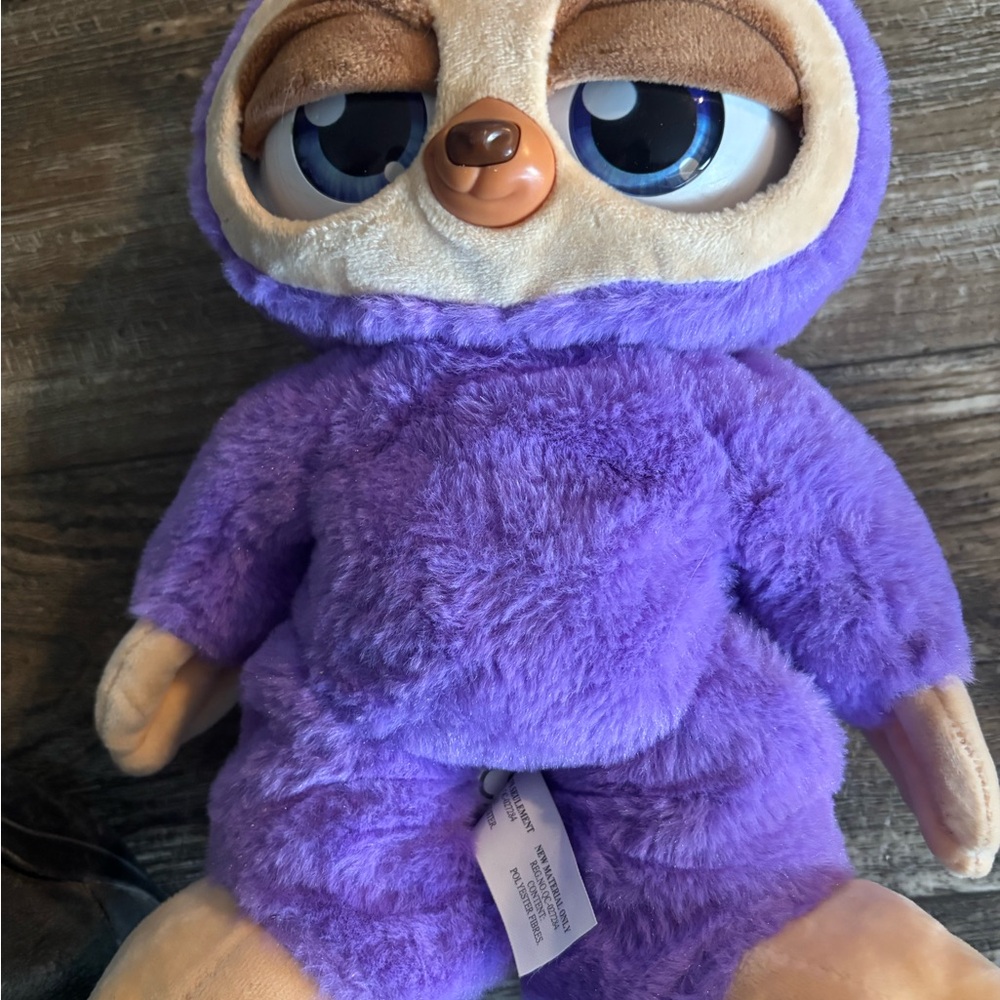 Purple Plush Sloth Toy